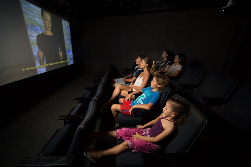 Auditorium for watch marine documentaries | Aquarium Cancún
